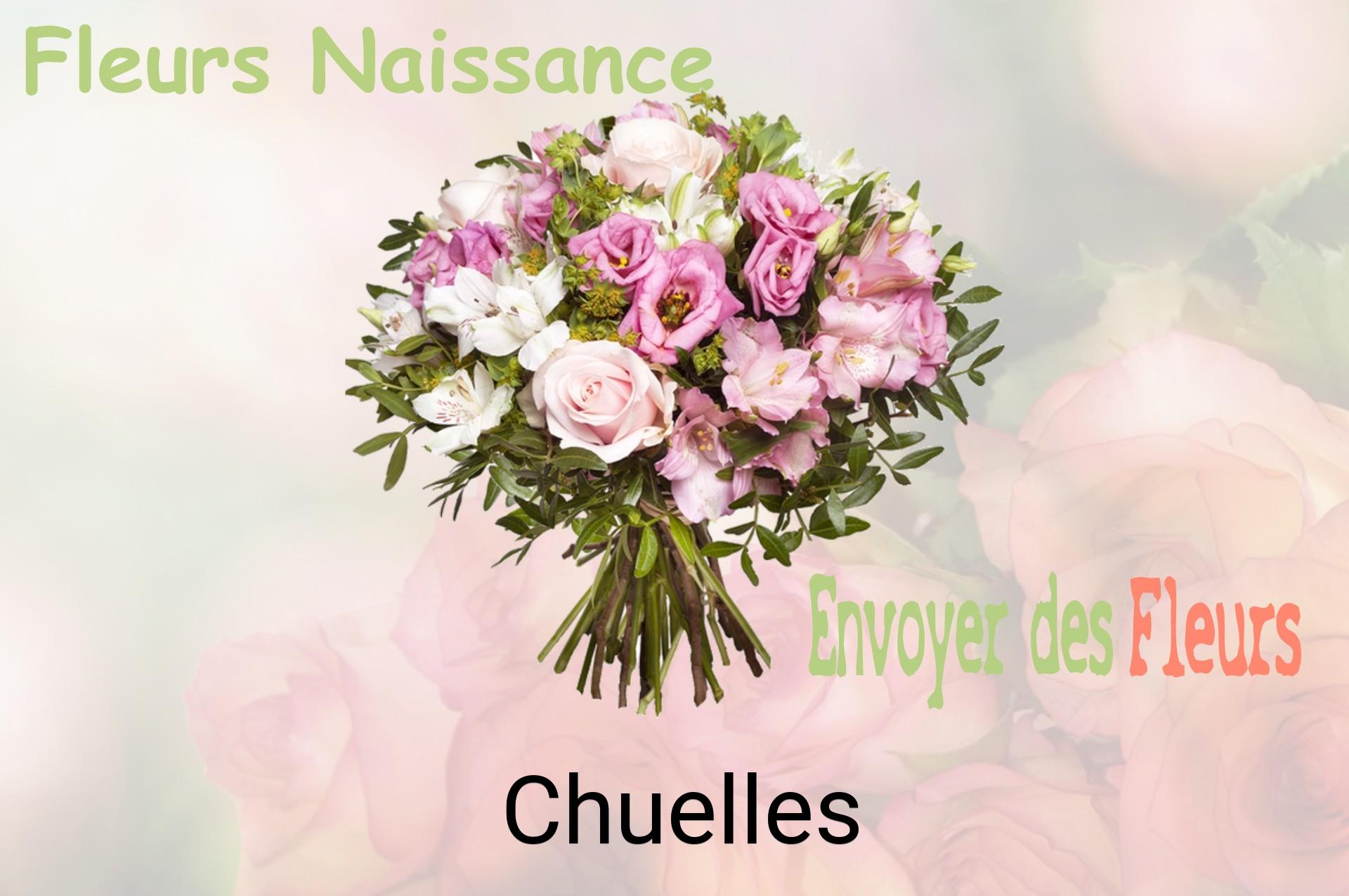 Bouquet de fleurs de naissance livré à Chuelles
